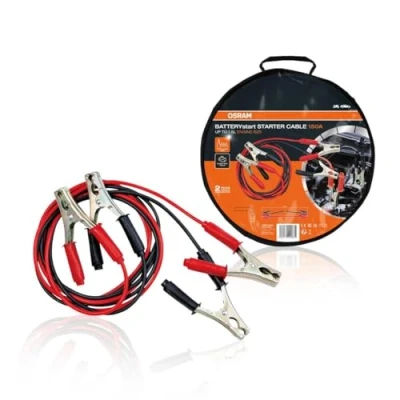 Image of OSRAM Starter Cable 150 A, Jump Leads for Petrol Engines, 6/12, OSC060, Jumper ≤1.6 L Copper Coated Aluminium, 2.5 m
