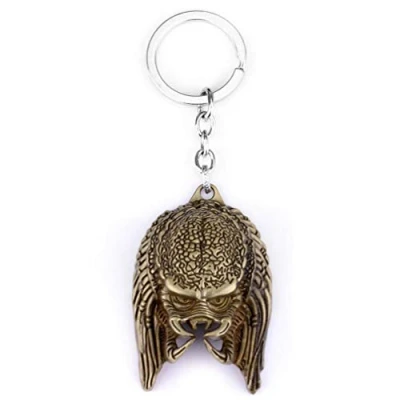 Image of AVP Alien Vs. Predator Alloy Mask Keychain Keyring Pendant
