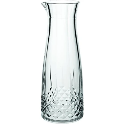 Image of Utopia Gatsby Polycarbonate Carafe 36oz / 1.1 Litre Set of 6 Vintage Plastic Wine Decanter Transparent