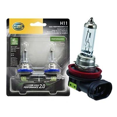 Image of HELLA H11 2.0TB Twin Blister Kit High Performance Bulb, 12V, 55W, 2 Pack