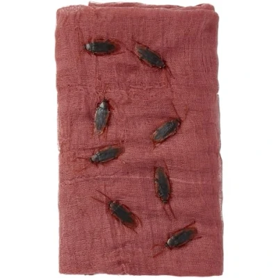 Image of Smiffys Cockroach Creepy Cloth Kit with Bugs &amp; 4.5m x 61cm Gauze, Halloween Fancy Dress Accessory, Up Party Goods