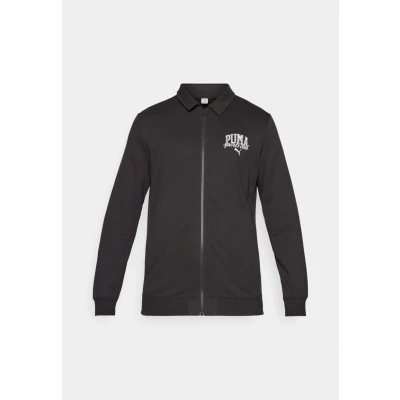 Image of Puma Class Track Jacket Zipup sweatshirt, Men&#039;s, Size: XXL, Black