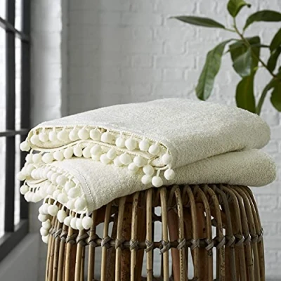 Image of GC GAVENO CAVAILIA 2 Pack Bath Sheets, 100% Egyptian Cotton Quick Dry Towel, 550 GSM Highly Absorbent Cream, 90X140