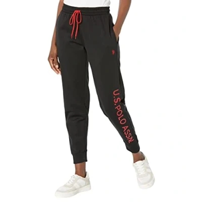 Image of U.S. Polo Assn. USPA Print Joggers, Black, Medium