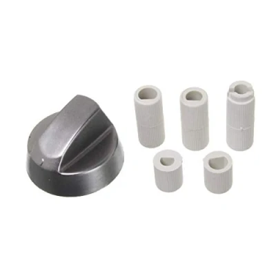 Image of Silver Oven Knob With Five Adapters
