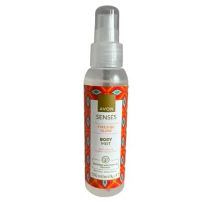 Image of Avon Senses Body Mist 100ml (Fireside Glow Clove &amp; Leather Wood Scent)