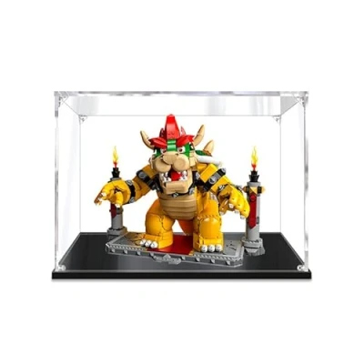 Image of Acrylic Display Case Box for Lego The Mighty Bowser 71411 Building Blocks Model Set, Dust Proof Transparent Clear Showcase (The NOT Included)(3mm)