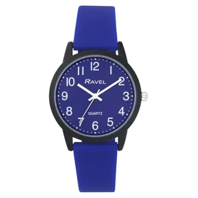 Image of Ravel Summer in Black Silicone Watch (37mm case) Analogue Quartz R1814.66 Oxford Blue