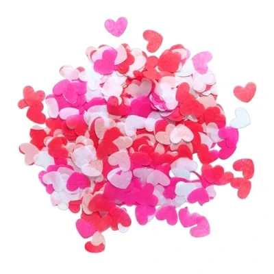 Image of 2000 Pieces Of Paper Heart Decorations, Wedding Party Decorations Confetti, Birthday Scatter