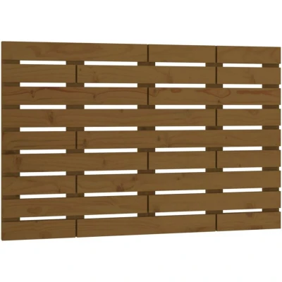 Image of vidaXL Wall Headboard Honey Brown 96x3x63 cm Solid Wood Pine