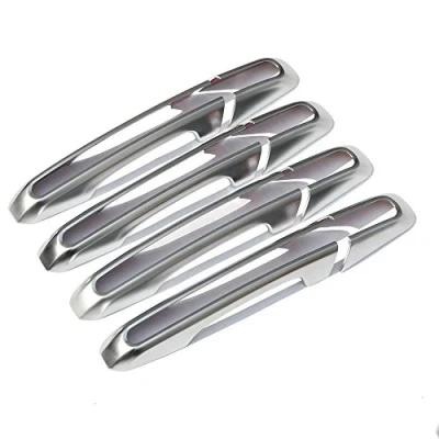 Image of DIYUCAR 8pcs Chrome Door Handle Cover Trim for Discovery Sport RangeRover 2014 2017 Car Accessories (Matt Silver)