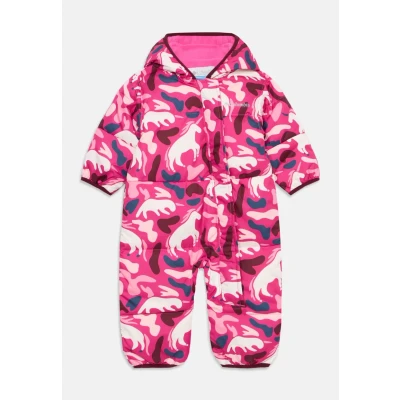 Image of Columbia Baby Snuggly Bunny 2 Bunting, Snowsuit Romper, Pink Ice Uniflauge, Satin Pink, 6/12