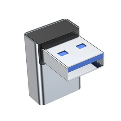 Image of CASNO Usb Male To Female 90 Degree Turn Adapter USB3.0 Data Elbow For Laptop PC Connector 3.0 Extension