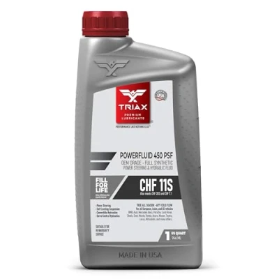 Image of TRIAX Powerfluid 450 OEM Grade Hydraulic Fluid (Green) meets CHF 11S, 202, 7.1 for: Power Steering, Active Suspension, Central Locking, Traction Control (1 Quart/0.946 l)