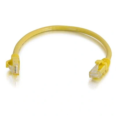 Image of C2G Cat6 Booted Unshielded (UTP) Network Patch cable RJ 45 (M) to 7 m UTP CAT 6 molded, snagless, stranded yellow