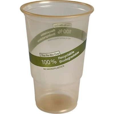 Image of ABENA Gastro Line Re Bio Drinking Cup, 100% Biodegradable In Just One Year Outdoors, Disposable Plastic Cups That Are Better For The Environment Than Alternatives Clear PP, 60cl (50 PK)