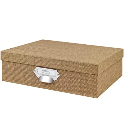 Image of Rössler S.O.H.O. A4 Storage Box Handle &amp; Index Holder Special Line Hazelnut