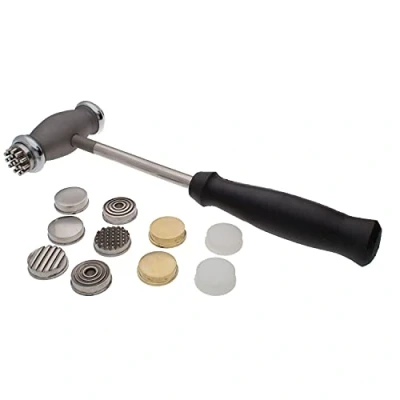 Image of Beadsmith Texture Hammer with Interchangeable Head 13pcs 9.5 inch, Acrylic, Multicoloured, 1.15 x 4.9 11.15 cm
