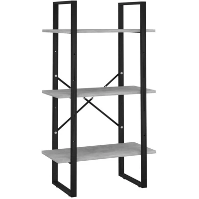 Image of vidaXL Storage Shelf Concrete Grey 60x30x105 cm Engineered Wood