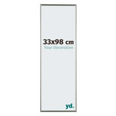Image of Your Decoration Picture Frame 33x98 cm Decorative Wall in Plastic with Plexiglas Glass Antireflection Excellent Quality Champagne Evry