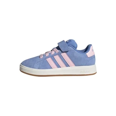 Image of adidas Grand Court 00s Shoes Children, Blue Fusion/Clear Pink/core White, 13 UK Child