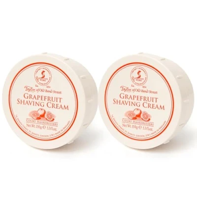 Image of Taylor of Old Bond Street Grapefruit Shaving Cream Bowl 150g 2 Pack