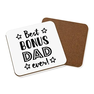 Image of Best Bonus Dad Ever Coaster Drinks Mat