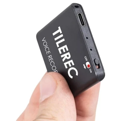 Image of Atto Digital Mini Recording Device 145 Hours Only 5 mm Thin Voice Activation Recorder 24 Battery MP3 TileREC