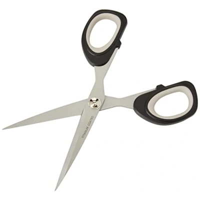 Image of Kleiber 175 mm Titanium/Stainless Steel Coated Scissors, Black