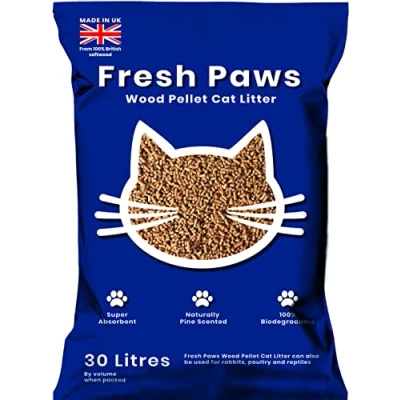 Image of Fresh Paws Premium Wood Pellet Cat Litter, 30 L