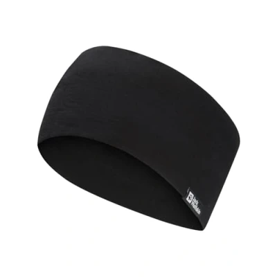 Image of Jack Wolfskin Merino Headband Hat, Black, standard size