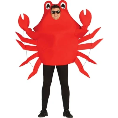 Image of FIESTAS GUIRCA Crab Fancy Dress Costume Adult Man Size Large 52 54