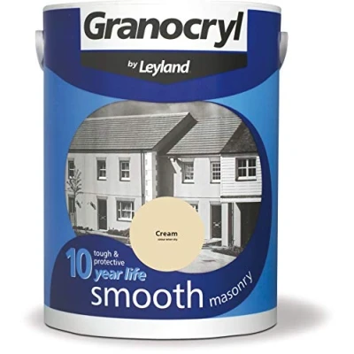 Image of Leyland Granocryl Smooth Masonry, Cream, 5L