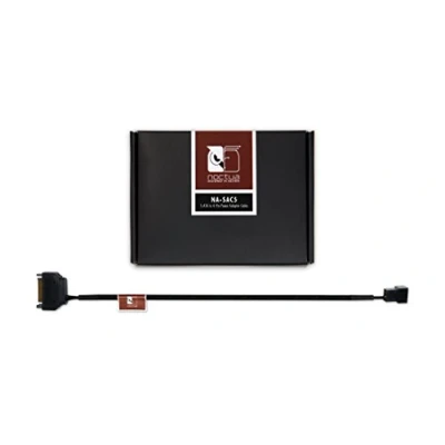 Image of Noctua NA SAC5, S ATA to 4 Pin Fan Power Adaptor Cable (Black)