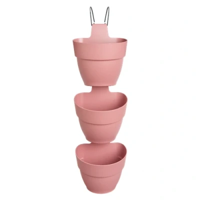 Image of Elho Vibia Campana Vertical Forest Set/3 Dusty Pink