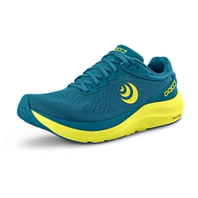 Image of Topo Athletic Men&#039;s Phantom 3 Comfortable Lightweight 5MM Drop Road Running Shoes, Shoes for Running, Blue/Lime, 8 UK
