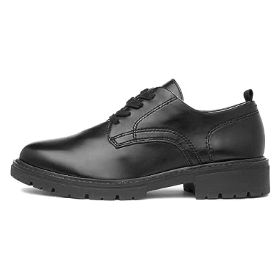 Image of Jana Softline Womens Black Lace Up Shoe Size 4 UK