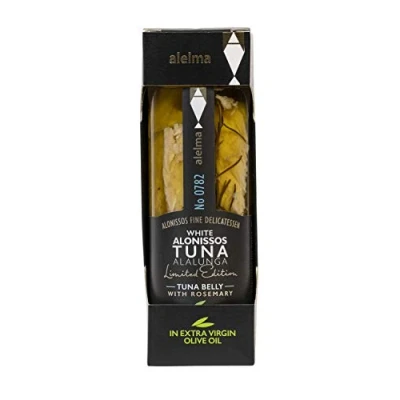 Image of Alelma White Alalunga Tuna Belly in Extra Virgin Olive Oil with Rosemary, 156 g