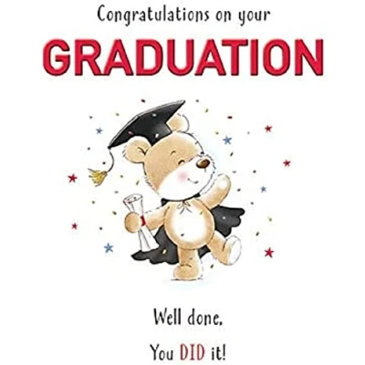 Image of Piccadilly Greetings Cute Occasion Card Graduation 7 x 5 inches