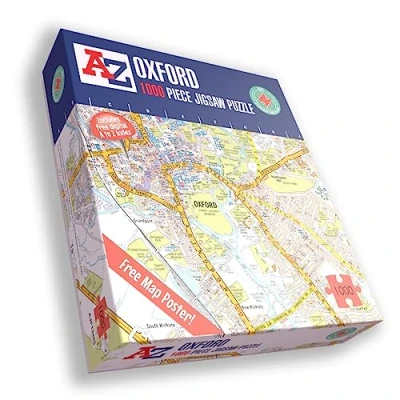 Image of A to Z Map of Oxford jigsaw Puzzle For Adults 1000 Piece Gift Puzzles,