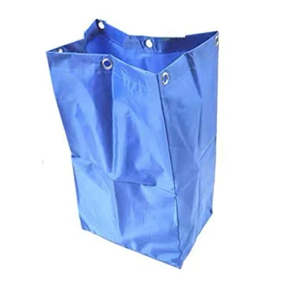Image of Replacement High Capacity Cleaning Cart Bag,20 Gallon,Waterproof, House Commercial Bag,Blue,For use with Hotel and housekeeping carts
