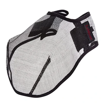 Image of LeMieux Horse Comfort Shield Nose Filter in Black Fine Mesh Easily Adjusted Medium Pack of 2