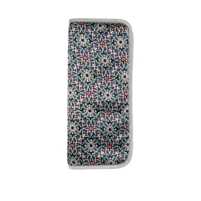 Image of Lantern Moon Ajrak Rectangular Empty Case for Circular Knitting Needles 1 Piece, Grey