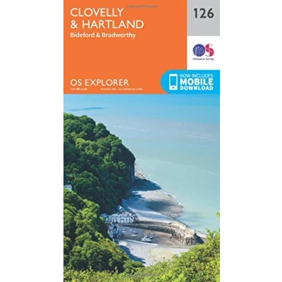 Image of Explorer 126 Clovelly &amp; Hartland Map With Digital Version