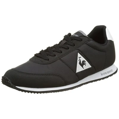 Image of Le Coq Sportif Unisex Adults Racerone Low Top Sneakers, Black Optical White, 5.5 UK