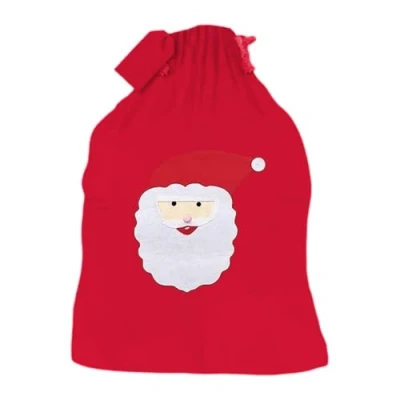 Image of 1ABOVE Deluxe Felt Christmas/Xmas Santa Sack with on the sack. Ideal Pre (60X90CM)
