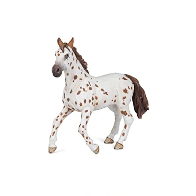 Image of Papo 51509 Brown appaloosa mare HORSES, FOALS AND PONIES Figurine, Animal Print, Multicolour, oner Size