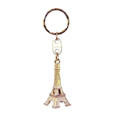 Image of Oleanderhof Eiffel Tower Keychain Gold, Unisex Adults, France Souvenir