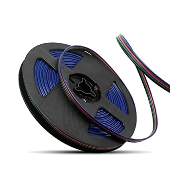 Image of WOWLED 20M 4 Pin Wire Extension Connector Cable Cord, for 3528 5050 RGB LED Strips