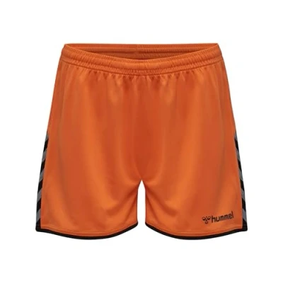 Image of hummel Hmlauthentic Women&#039;s Polyester Shorts, Womens, 204926 5006 M, Tangerine, M